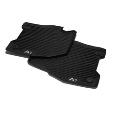 Allwetterfußmatten für vorn, schwarz