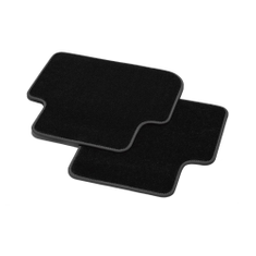 Textilfußmatten Premium für hinten, schwarz/stahlgrau