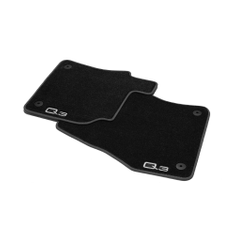 Textilfußmatten Premium für vorn, schwarz/stahlgrau