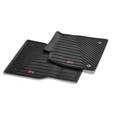 Allwetterfußmatten für vorn, schwarz