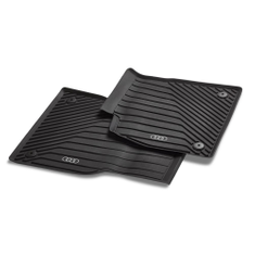 Allwetterfußmatten für vorn, schwarz