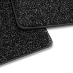 Hochflor-Textilfußmatten für vorn, schwarz