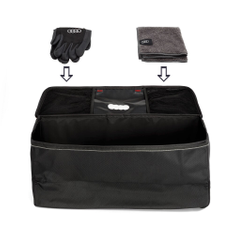 Aufbewahrungstasche für e-tron Ladekabel mit Reinigungstuch und Handschuhen