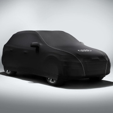 Fahrzeugabdeckung mit Audi Ringen