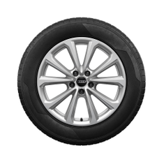 Rad, 5-Doppelspeichen 8,0Jx18, Winterreifen 235/45 R18 98H XL, rechts
