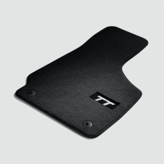 Textilfußmatten Premium für vorn, schwarz/silbergrau