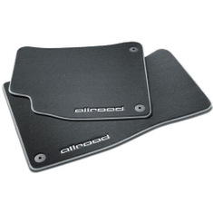 Textilfußmatten Premium für vorn, schwarz/silbergrau