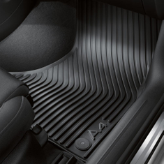 Gummifußmatten für vorn, schwarz