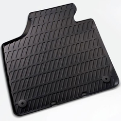Gummifußmatten für vorn, schwarz