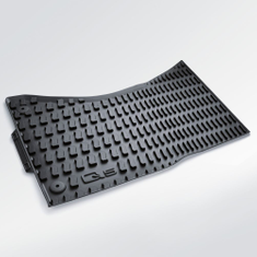 Gummifußmatten für vorn, schwarz