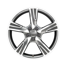 Felge, 5-Arm-Velum anthrazit, glanzgedreht, 7,5Jx18