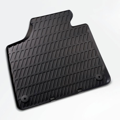 Allwetterfußmatten für hinten, schwarz