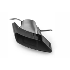 Sport-Endrohrblende schwarz verchromt, links, für Fahrzeuge mit Einzelendrohr links und rechts