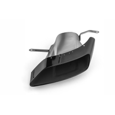 Sport-Endrohrblende schwarz verchromt, rechts, für Fahrzeuge mit Einzelendrohr links und rechts