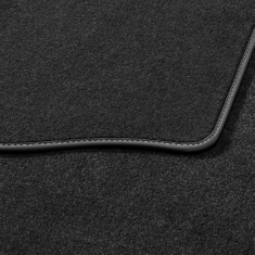 Textilfußmatten Premium für vorn, schwarz/stahlgrau