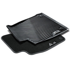 Allwetterfußmatten für vorn, schwarz