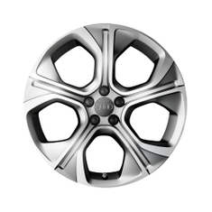 Felge, 5-Arm-Polygon silber matt, 7,5Jx18