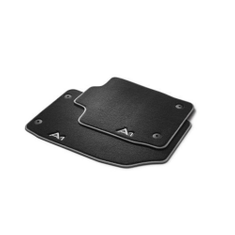 Textilfußmatten Premium für vorn und hinten, schwarz/silbergrau