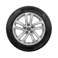 Rad, 5-Parallelspeichen 6,5Jx17, Winterreifen 205/50 R17 93H XL, rechts