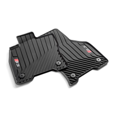 Allwetterfußmatten für vorn, schwarz