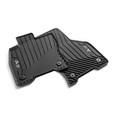 Allwetterfußmatten für vorn, schwarz