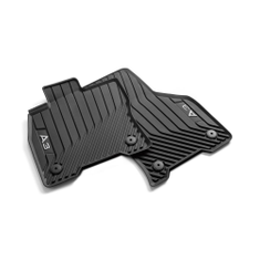 Allwetterfußmatten für vorn, schwarz