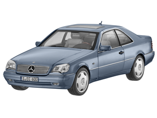 Original Mercedes Benz C140 Coupe CL600 Perlblau metallic 1:18 Modell Norev