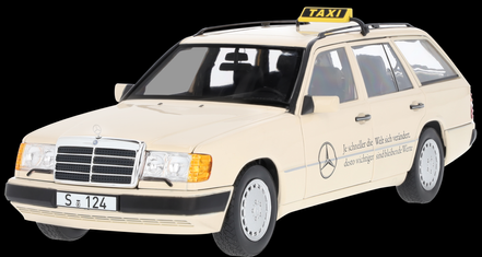 Original Mercedes-Benz 300 D T-Modell S 124 Taxi 1:18 Modell - by Norev