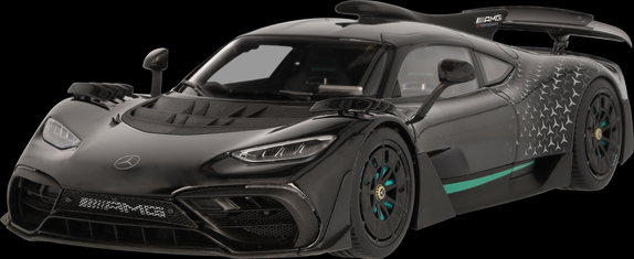 Original Mercedes-Benz NZG 1:18 Mercedes-AMG ONE C298 Modellauto Hyperblack
