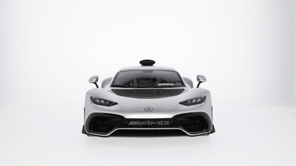 Original AMG 1:12 Modellauto Mercedes-AMG ONE C298 silber/schwarz Sternenmuster