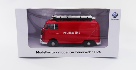 Original VW Modellauto T1 Kasten Feuerwehr
