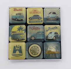 Original VW Retro Magnetset