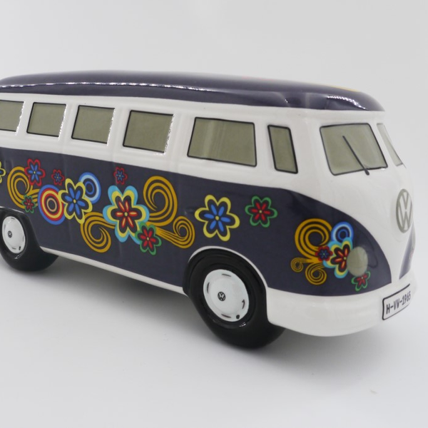 VW Collection T1 Bus Spardose mit Surfbrett bei Camping Wagner