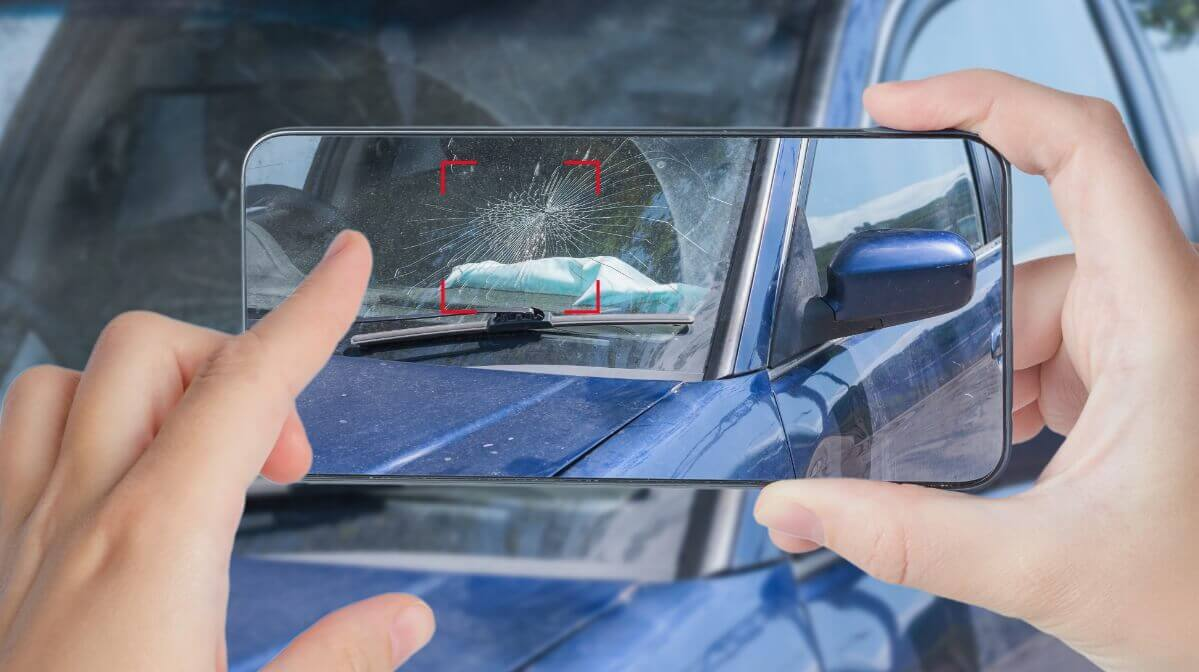 Fotografieren eines Steinschlags mit dem Smartphone