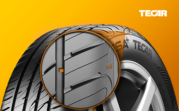 Tecar Reifen mit Profilanzeige